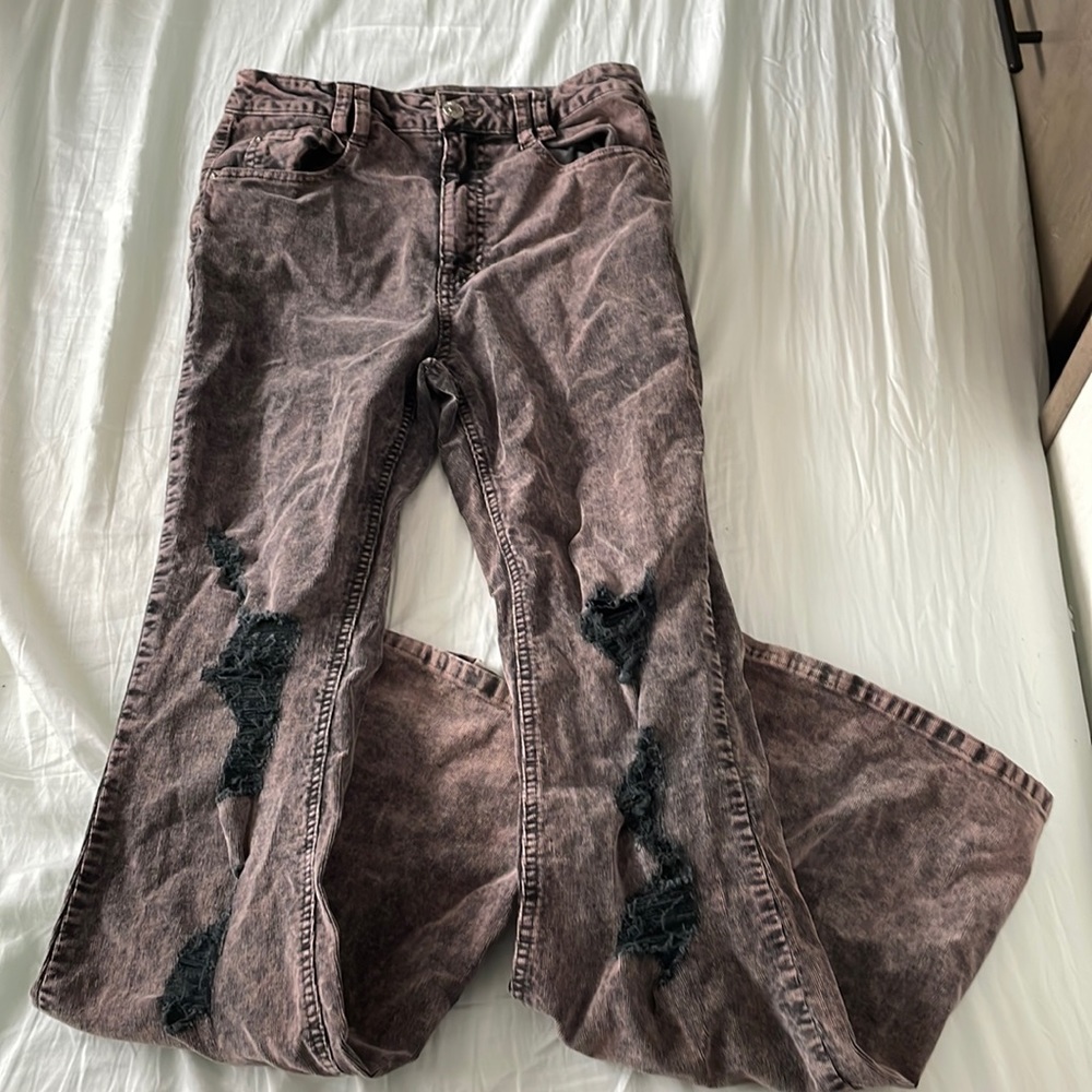 Bell bottom, corduroy, jeans